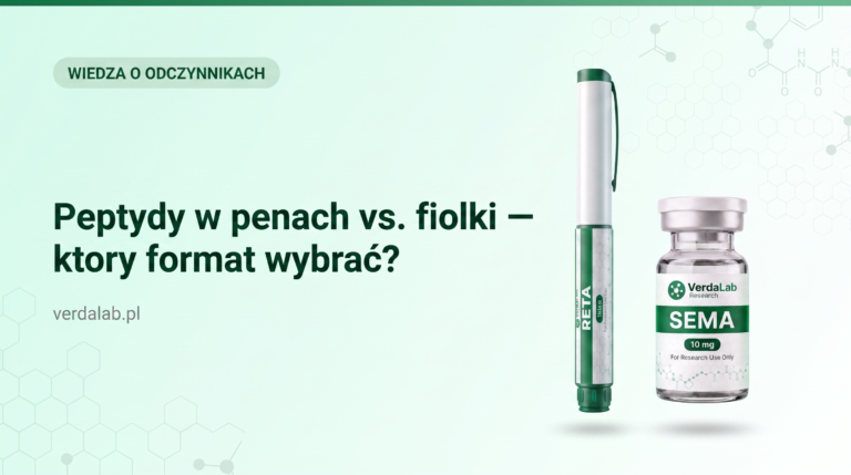 Porównanie formatów odczynników badawczych – wstrzykiwacz (pen) i fiolka VerdaLab