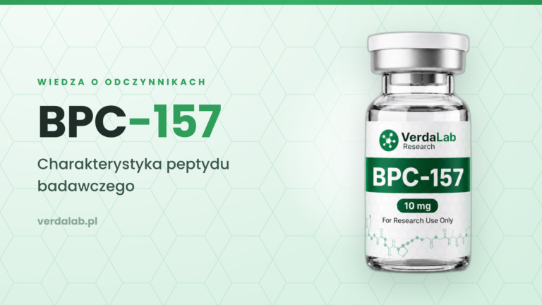 BPC-157 — charakterystyka peptydu badawczego, fiolka odczynnika VerdaLab