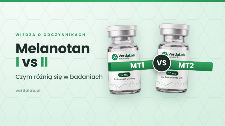 Melanotan I vs Melanotan II — fiolki MT1 i MT2, odczynniki badawcze VerdaLab